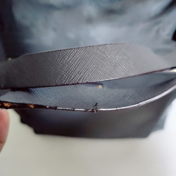 HENRI BENDEL Jetsetter Nylon Shopper Tote Gray with Gold Hardware Large - Picture 13 of 14